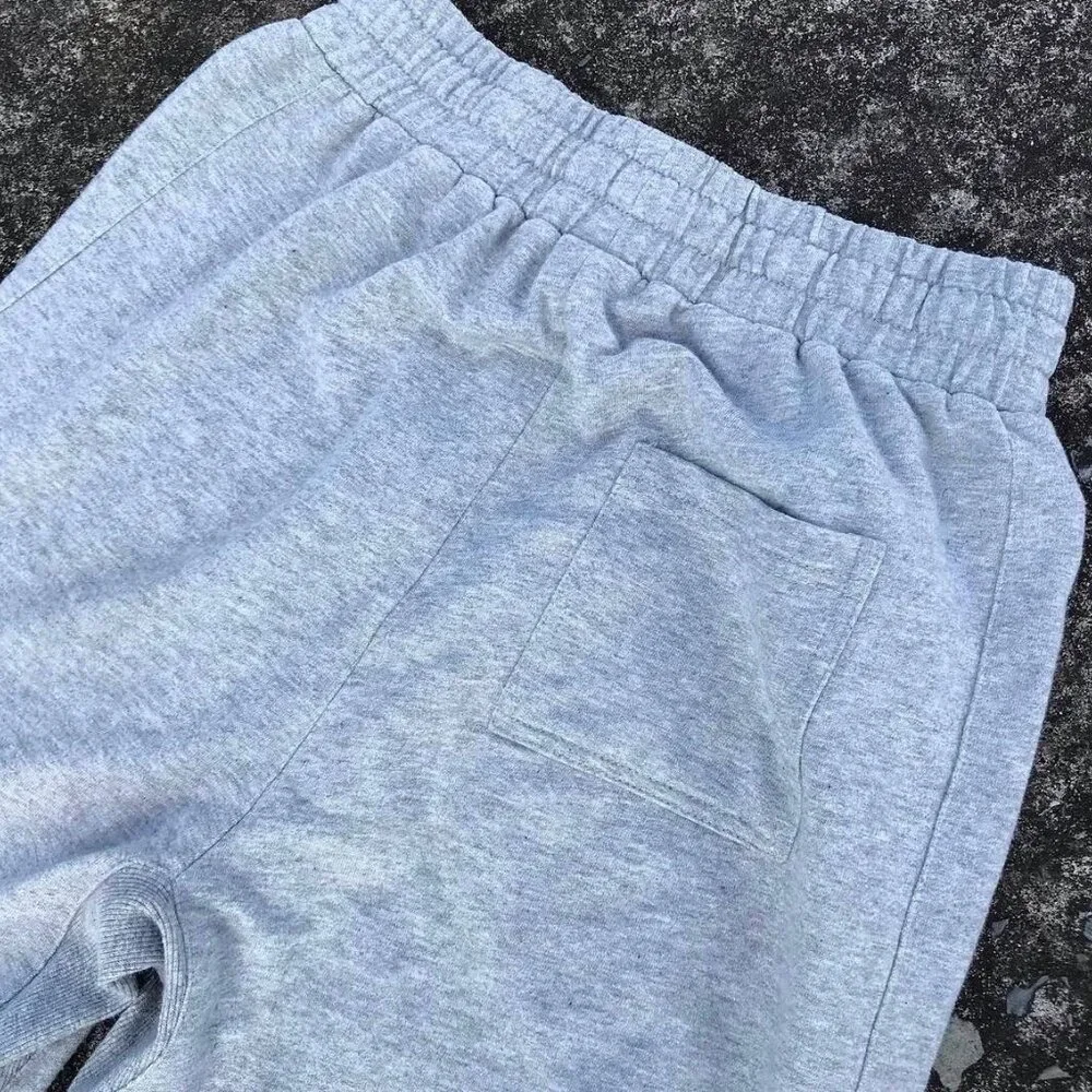 Comfortable Grey Sweat Unisex Shorts - Picture 5 of 5